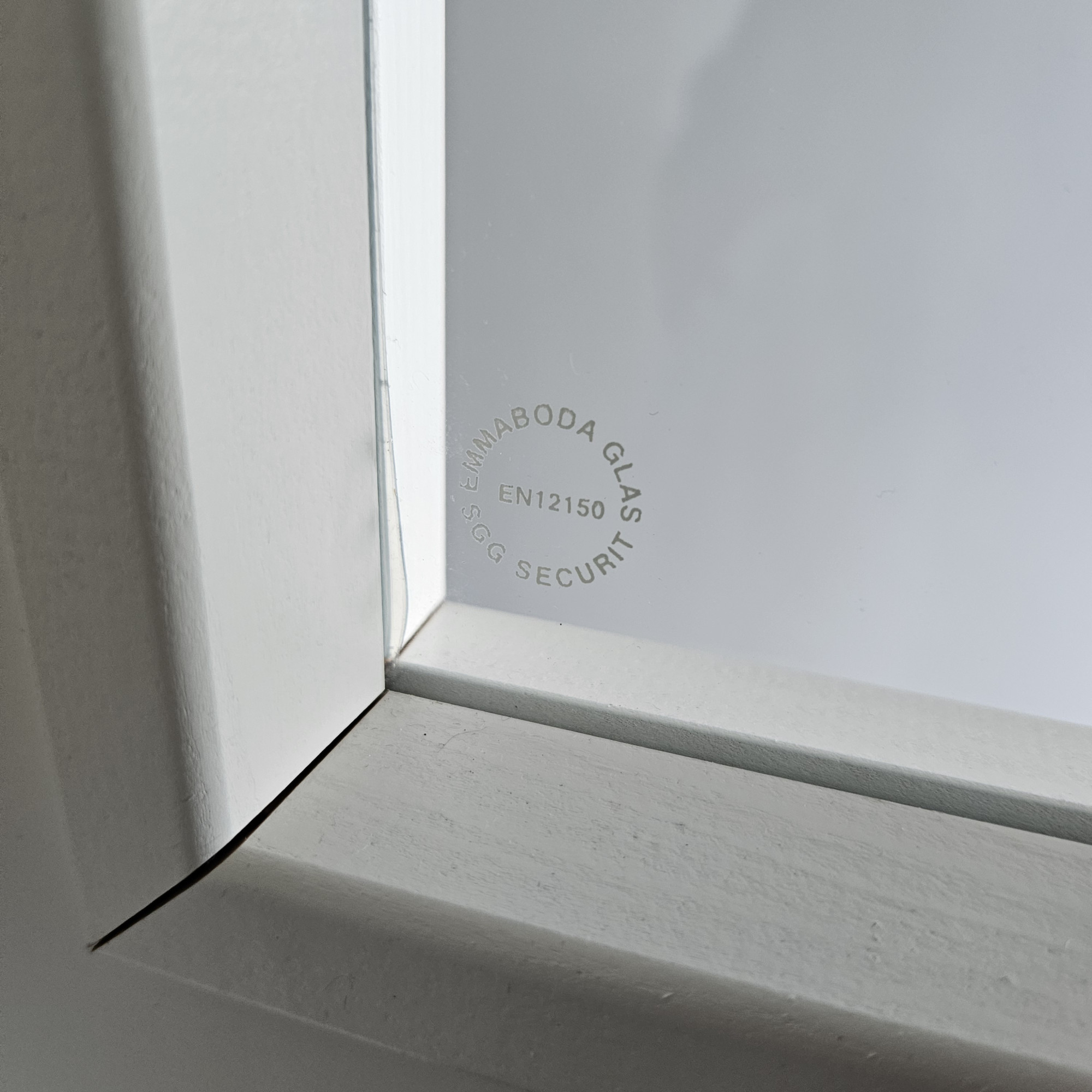 Innerdörr Swedoor Brun/Vit- 9x21 HH Härdglas 6 mm